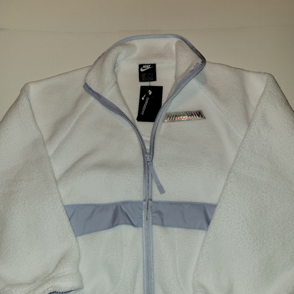 Nike Sportswear Women's Sherpa Jacket White - Picture 14 of 16